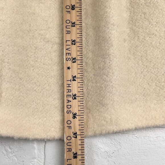 Preston & York Cream Wool-Blend Flared Coat with Wide Collar - Picture 11 of 11